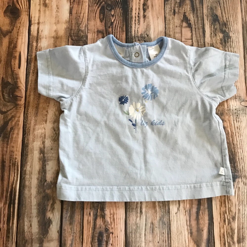 Liz Claiborne Kids Blue Floral Shirt